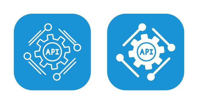 icono de vector de api