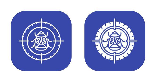 Bug Target Vector Icon
