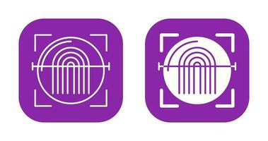 Fingerprint Scanner Vector Icon