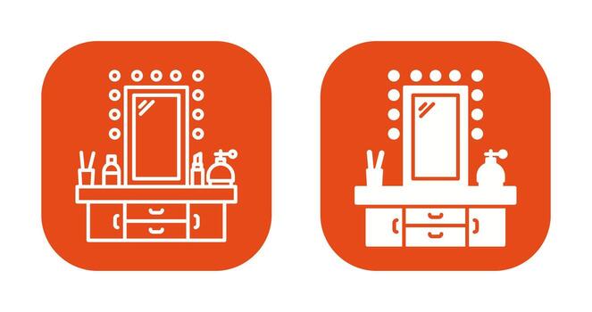 Dressing Table Vector Icon