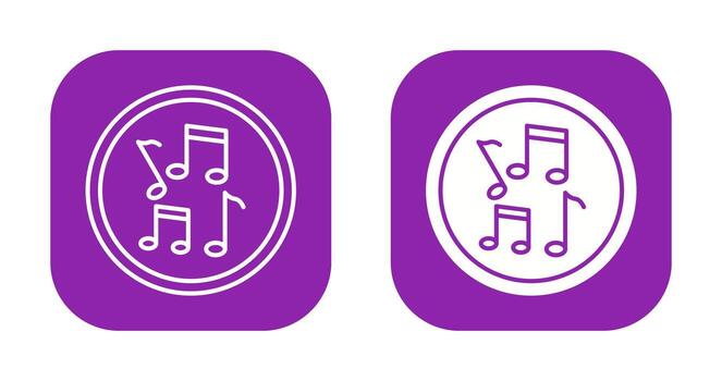 Musical Notes Vector Icon