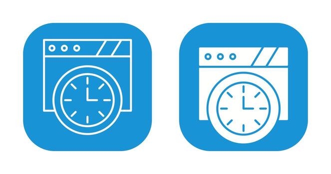 Wall Clock Vector Icon