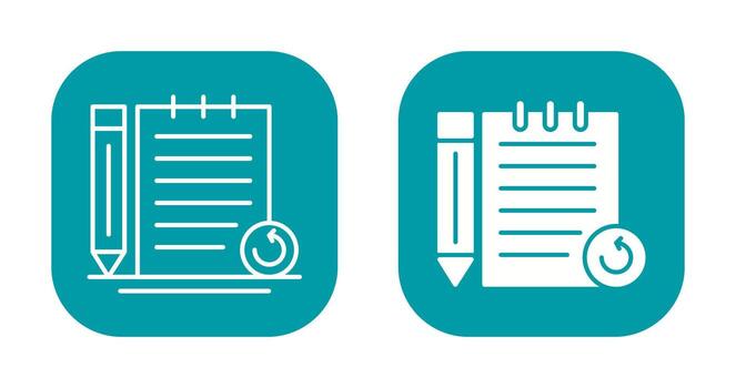 Rechecked Notes Vector Icon