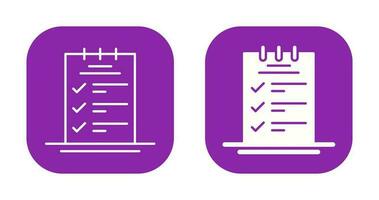 Booking CheckList Vector Icon