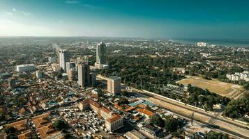 aéreo ver de dar es zalema ciudad foto