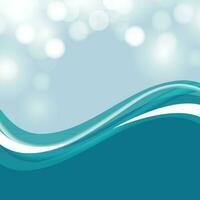 Abstract blue wave background. vector