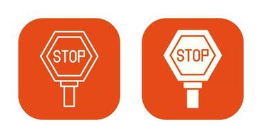 icono de vector de señal de stop