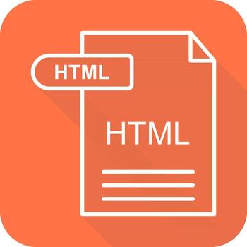 icono de vector html