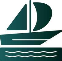 Silboat Vector Icon Design