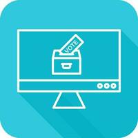 Online Vote Vector Icon