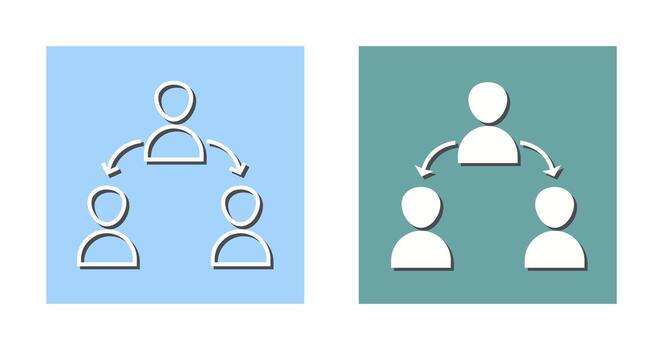 Unique Connected Users Vector Icon