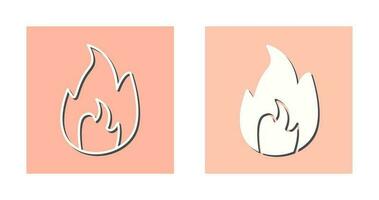 Unique Flame Vector Icon