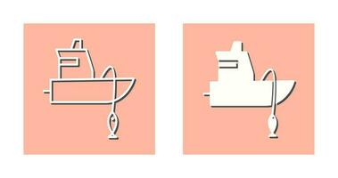 Fishing Boat Vector Icon