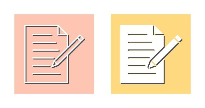 icono de vector de documento de edición único