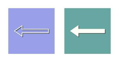 Unique Left Arrow Vector Icon