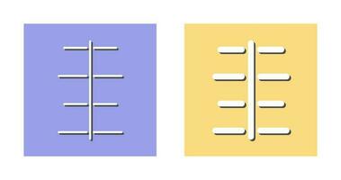 Unique Center Align Vector Icon