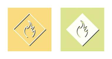 Danger of Flame Vector Icon