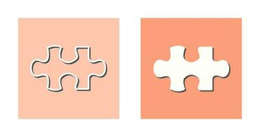 Unique Puzzle Piece Vector Icon