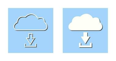Unique Download from Cloud Vector Icon