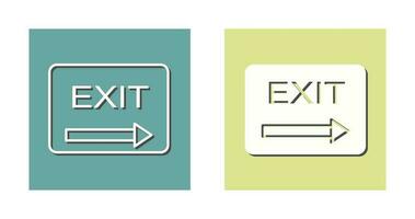 Unique Exit Vector Icon