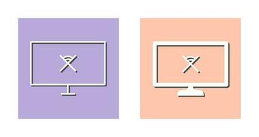 Unique Disconnected Network Vector Icon