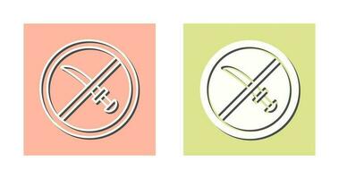 No Weapons Vector Icon