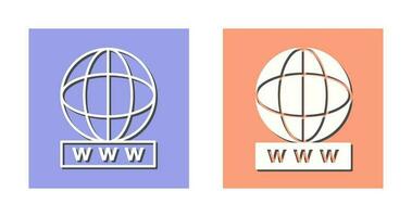 Unique World Wide Web Vector Icon