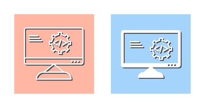 Unique Code Optimization Vector Icon