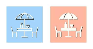 Unique Cafe Table Vector Icon