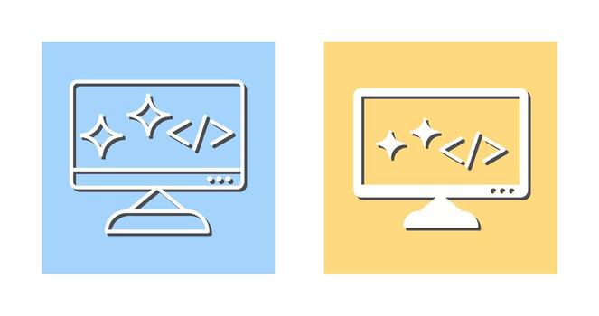 Unique Clean Code Vector Icon