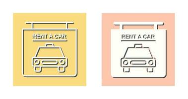 Rent a Car Vector Icon