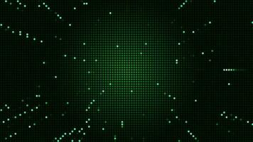 Halftone dots abstract digital technology animated blue liHalftone dots abstract digital technology animated green light on green background.ght on blue background. video