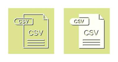 icono de vector csv