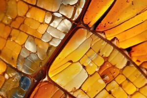 Intricate Butterfly Wing Macro Shot, photo