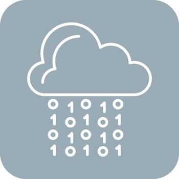 Cloud Coding Vector Icon