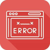 icono de vector de código de error