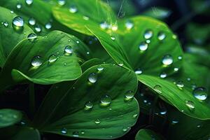 Green Leaves Drops photo