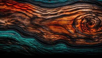 wood plank backdrop with fractals generated by AI photo