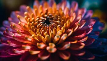 Vibrant yellow daisy, fresh beauty in nature generated by AI photo