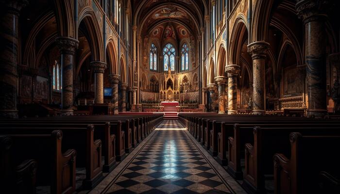 Cathedral Interior Stock Photos, Images and Backgrounds for Free Download