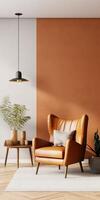 Warm Tones Living Room Wall Interior, photo