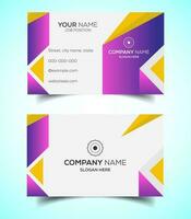 Creative and modern corporate business card template vector