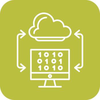 Cloud Coding Vector Icon