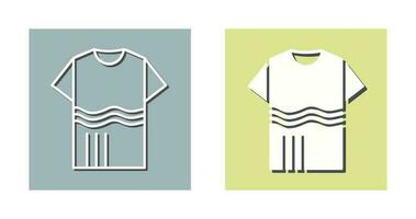 T Shirt with lines Vector Icon