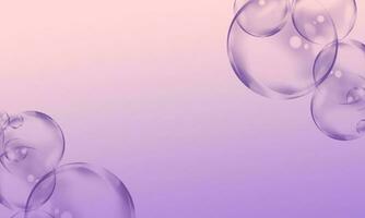 Abstract purple gradient bubble background. photo