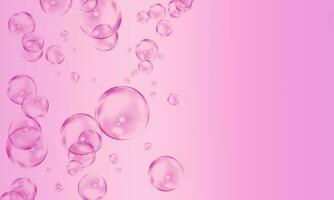 Abstract gradient pink bubble background. photo
