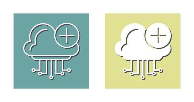 icono de vector de computación en la nube