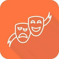 Theater Masks Vector Icon