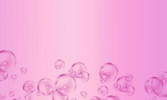 Abstract gradient pink bubble background. photo