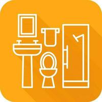 icono de vector de baño
